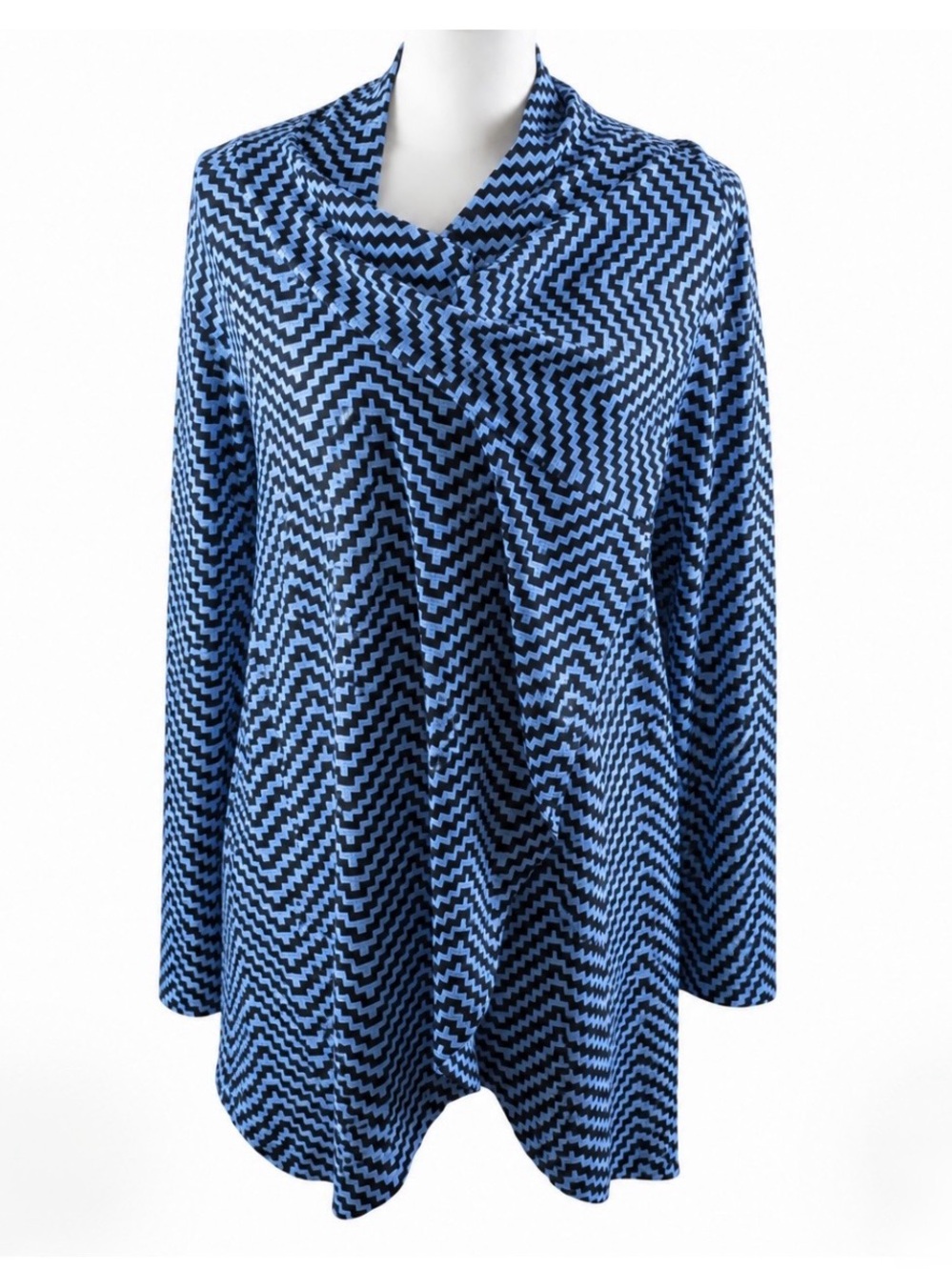 The Limited, Chevron, Blue & Black Cardigan